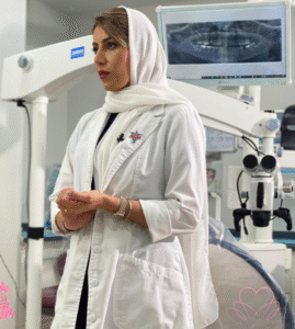 الدكتورة شفاء آل مير أخصائية تركيب الأسنان في مستشفى المانع الخبر